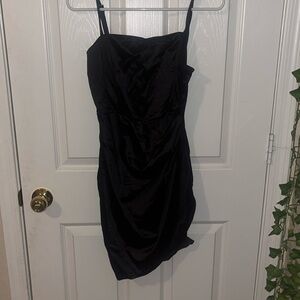 Black Mini cross over dress